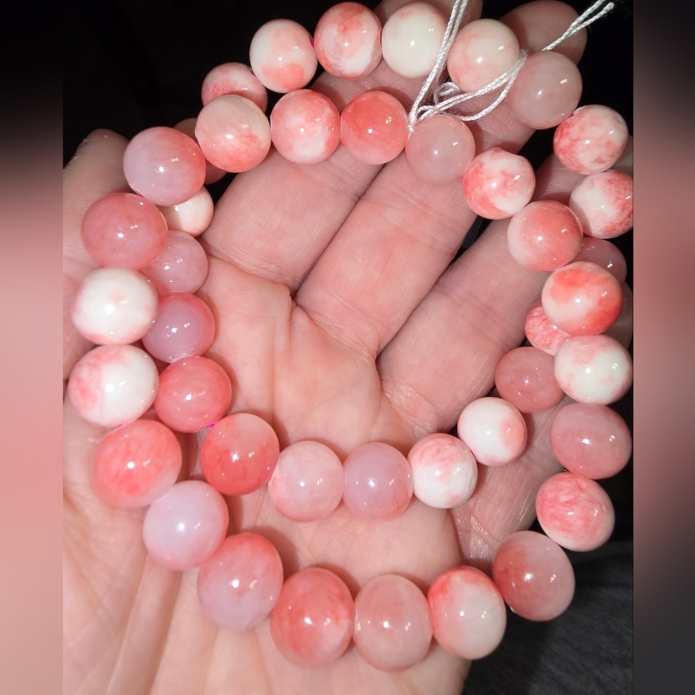 10mm Pink Persian Stone Bracelet On Sale 🔥🎁🥳